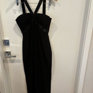 Elegant Strapless Black Dress